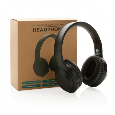 Logotrade corporate gift picture of: RCS standard recycled plastic headphone