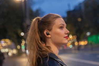 Logo trade promotional merchandise photo of: Urban Vitamin Gilroy hybrid ANC and ENC earbuds