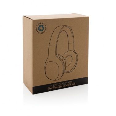 Logotrade advertising product image of: RCS recycled plastic JAM wireless headphone