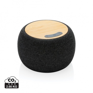 Logotrade promotional gift image of: RCS Rplastic/PET and bamboo 5W speaker
