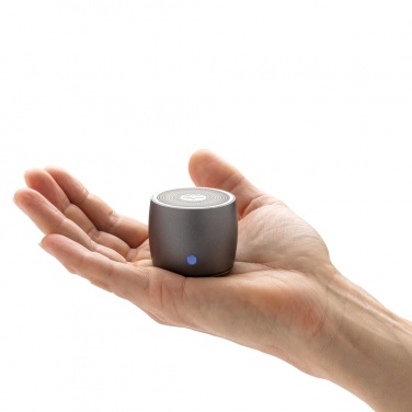 Logo trade corporate gifts image of: Swiss Peak RCS recycled aluminum 3W bass speaker