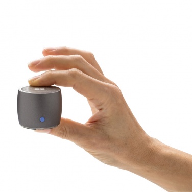 Logo trade advertising products picture of: Swiss Peak RCS recycled aluminum 3W bass speaker