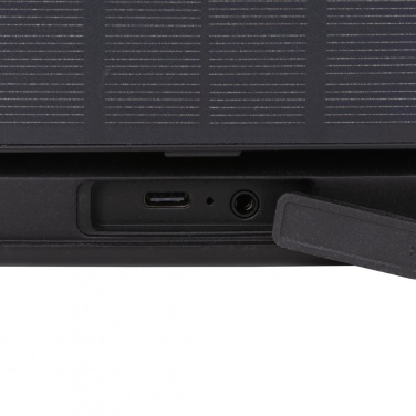 Logo trade promotional giveaway photo of: Skywave RCS recycled plastic solar speaker 12W