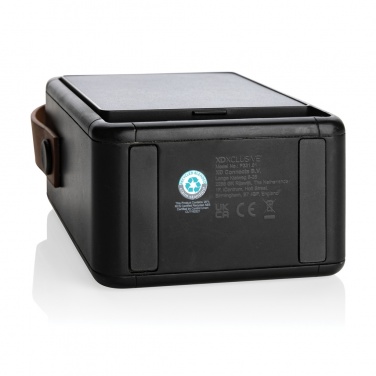 Logo trade corporate gift photo of: Skywave RCS recycled plastic solar speaker 12W