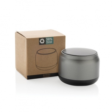 Logo trade promotional merchandise image of: BeatBuddy recycled plastic 3W speaker
