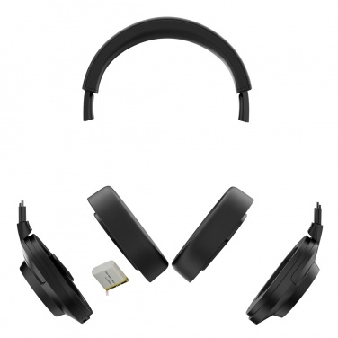 Logotrade promotional product picture of: Irvine RCS recycled and repairable ANC wireless headphone