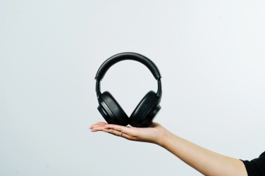 Logotrade promotional gift image of: Irvine RCS recycled and repairable ANC wireless headphone