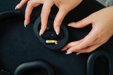 Logo trade promotional products picture of: Irvine RCS recycled and repairable ANC wireless headphone