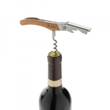 Logo trade corporate gifts image of: Wooden Corkscrew
