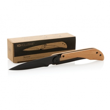 Logotrade promotional items photo of: Nemus Luxury Wooden knife with lock