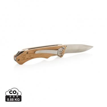 Logotrade promotional giveaway image of: Wooden outdoor knife