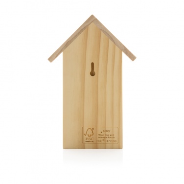 Logo trade promotional items image of: Wooden birdhouse