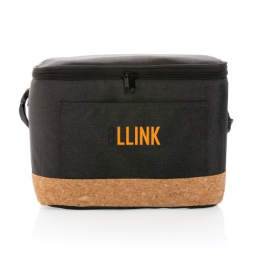 Logotrade promotional merchandise photo of: Impact AWARE™ XL RPET two tone cooler bag with cork detail