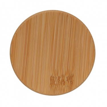 Logotrade promotional merchandise photo of: Double wall borosilicate glass with bamboo lid 250ml 2pc set