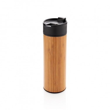 Logo trade corporate gift photo of: Bogota vacuum bamboo coffee mug