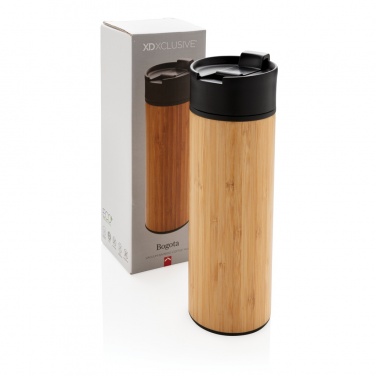 Logo trade promotional products picture of: Bogota vacuum bamboo coffee mug