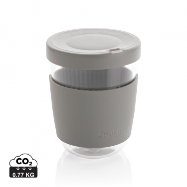 Logo trade corporate gifts image of: Ukiyo borosilicate glass with silicone lid and sleeve