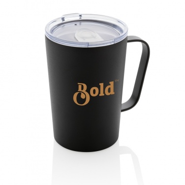 Logo trade promotional items image of: RCS Recycled stainless steel modern vacuum mug with lid