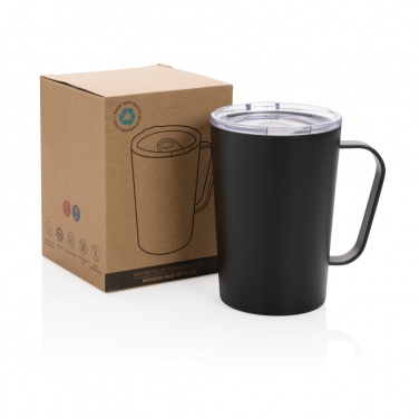 Logo trade promotional gift photo of: RCS Recycled stainless steel modern vacuum mug with lid