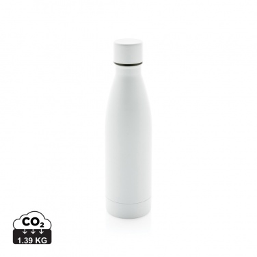 Logo trade promotional merchandise image of: RCS Recycled stainless steel solid vacuum bottle