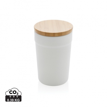 Logotrade promotional gifts photo of: GRS certified recycled PP mug with bamboo lid