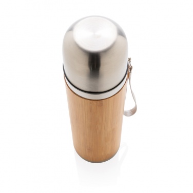 Logotrade promotional item image of: Bamboo vacuum travel flask