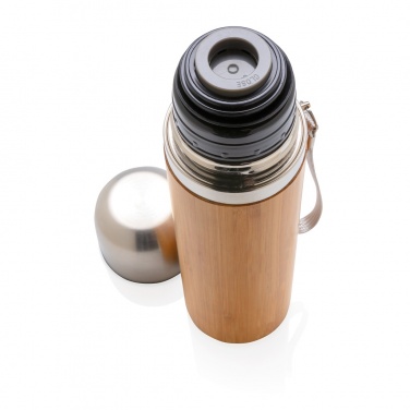 Logo trade corporate gift photo of: Bamboo vacuum travel flask