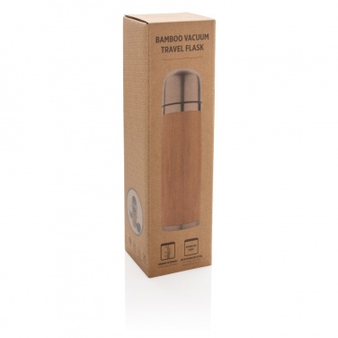 Logotrade corporate gift picture of: Bamboo vacuum travel flask