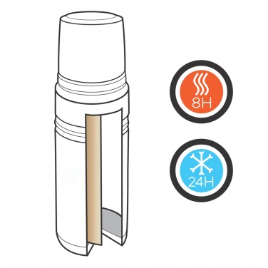 Logo trade promotional items image of: Swiss Peak Elite 1L copper vacuum flask