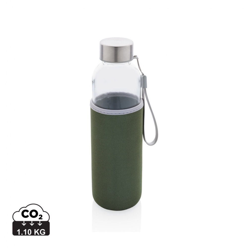 Logo trade promotional item photo of: Glass bottle with neoprene sleeve