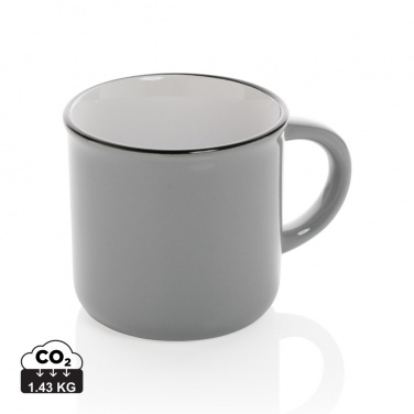 Logo trade promotional giveaways image of: Vintage ceramic mug 280ml