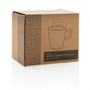 Logotrade promotional merchandise picture of: Ceramic modern coffee mug 300ml