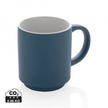 Logo trade promotional giveaways image of: Ceramic stackable mug 180ml