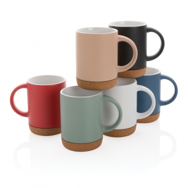 Logotrade promotional product picture of: Ceramic mug with cork base 280ml