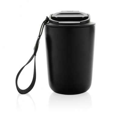Logotrade promotional merchandise image of: Cuppa RCS re-steel vacuum tumbler with lanyard