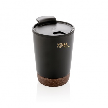 Logo trade promotional gifts picture of: GRS RPP stainless steel cork coffee tumbler