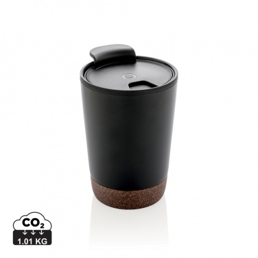 Logo trade promotional giveaways picture of: GRS RPP stainless steel cork coffee tumbler