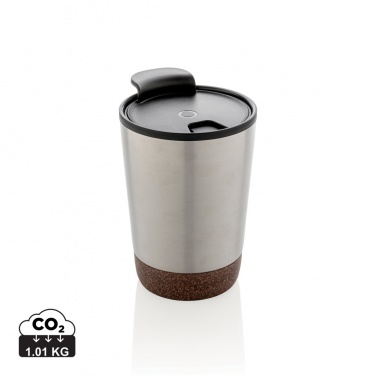 Logo trade promotional merchandise image of: GRS RPP stainless steel cork coffee tumbler