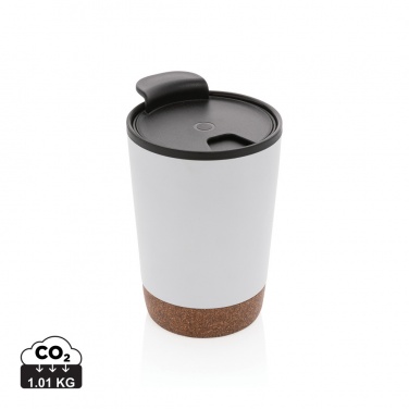 Logo trade corporate gift photo of: GRS RPP stainless steel cork coffee tumbler