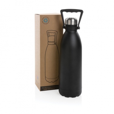 Logo trade promotional product photo of: RCS Recycled stainless steel large vacuum bottle 1.5L