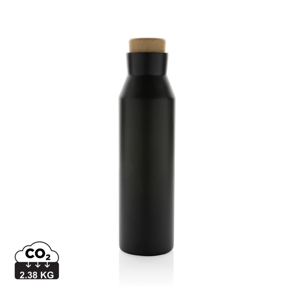 Logo trade promotional products picture of: Gaia RCS certified recycled stainless steel vacuum bottle