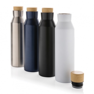 Logo trade promotional products image of: Gaia RCS certified recycled stainless steel vacuum bottle