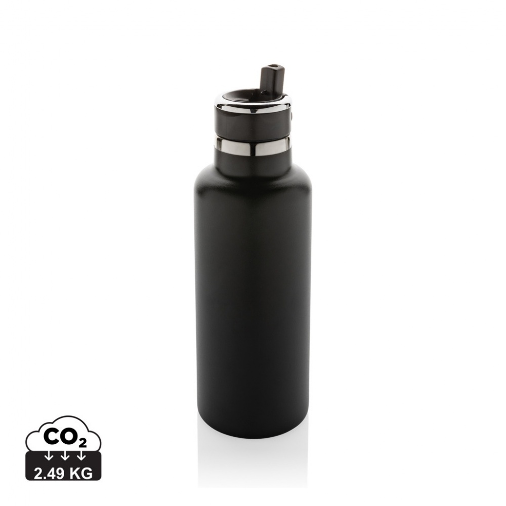 Logo trade promotional items image of: Hydro RCS recycled stainless steel vacuum bottle with spout