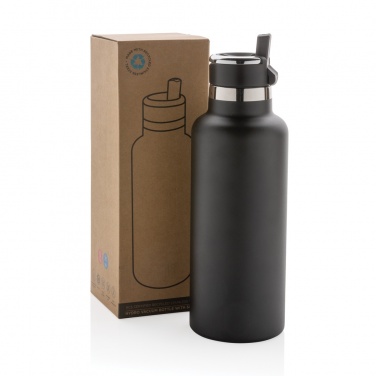 Logo trade promotional items image of: Hydro RCS recycled stainless steel vacuum bottle with spout