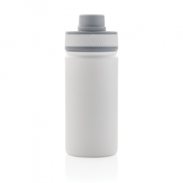 Logo trade promotional items image of: Vacuum stainless steel bottle with sports lid 550ml