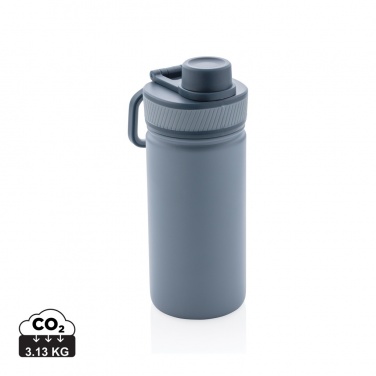 Logo trade promotional gifts picture of: Vacuum stainless steel bottle with sports lid 550ml