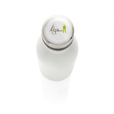 Logo trade promotional items image of: Deluxe stainless steel water bottle