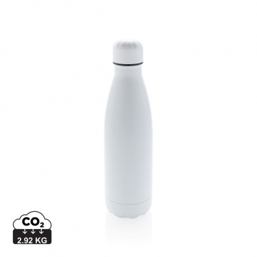 Logo trade advertising products picture of: Solid colour vacuum stainless steel bottle 500 ml