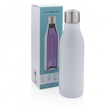 Logo trade corporate gift photo of: UV-C steriliser vacuum stainless steel bottle