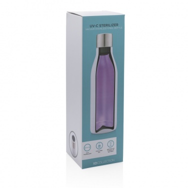 Logotrade promotional product picture of: UV-C steriliser vacuum stainless steel bottle